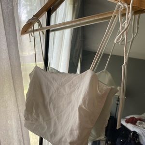 Zara white crop top